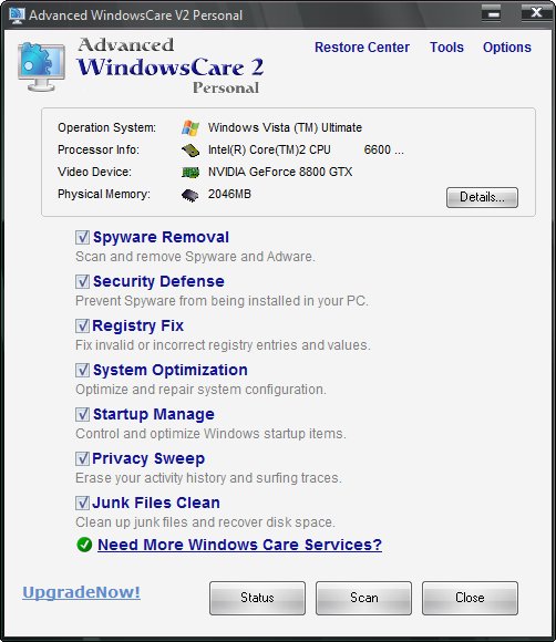 Advanced WindowsCare Personal 2.86